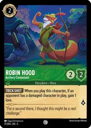 Robin Hood - Archery Contestant (77/204) Cold Foil - Shimmering Skies - Emmett's ToyStop