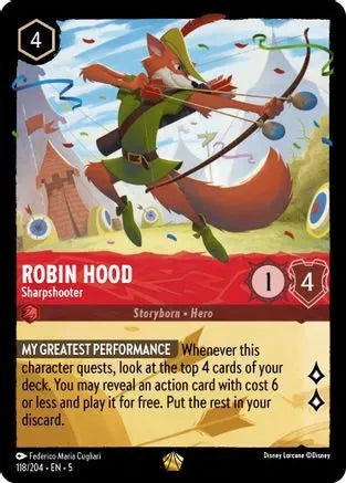 Robin Hood - Sharpshooter (118/204) Cold Foil - Shimmering Skies - Emmett's ToyStop