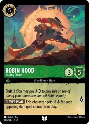 Robin Hood - Sneaky Sleuth (88/204) Cold Foil - Shimmering Skies - Emmett's ToyStop