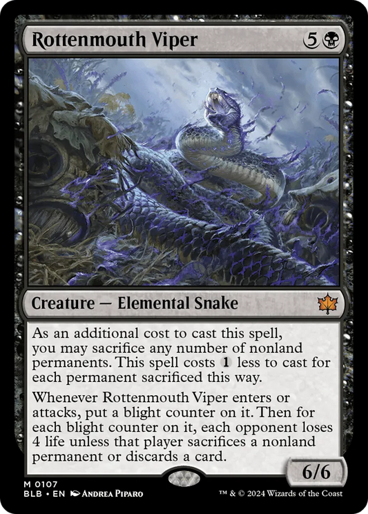 Rottenmouth Viper (BLB-107) - [Bloomburrow] Foil - Emmett's ToyStop