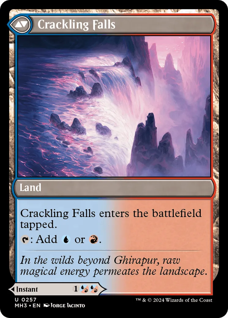 Rush of Inspiration // Crackling Falls (MH3-257) - [Modern Horizons 3] Foil - Emmett's ToyStop
