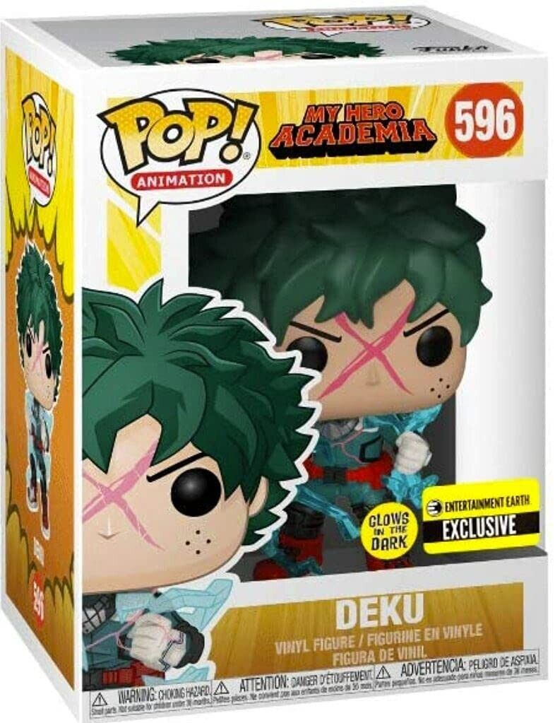 Funko Pop! My Hero Academia Deku Vinyl Figure #596 (Entertainment Earth Exclusive - Limited Edition) (Glows in the Dark)