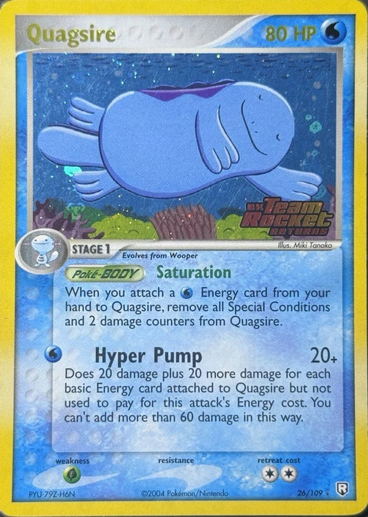 Quagsire (26/109) [TRR Team Rocket Returns] Reverse Holofoil