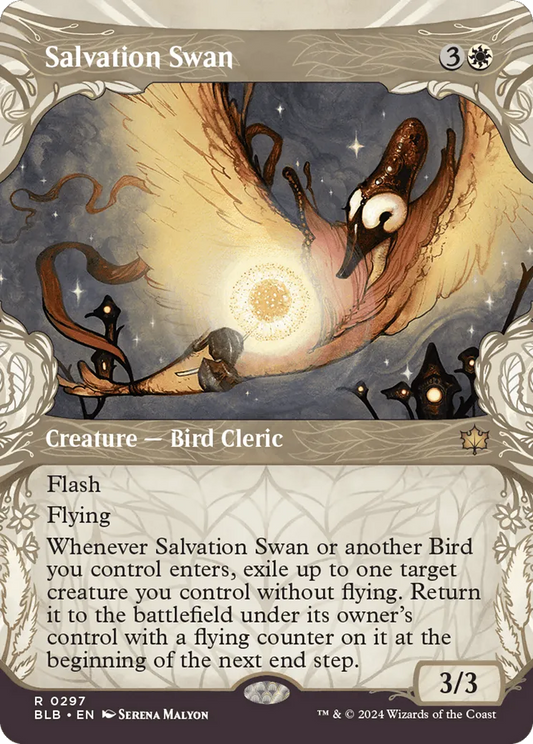 Salvation Swan (BLB-297) - [Bloomburrow]: (Showcase) Foil - Emmett's ToyStop