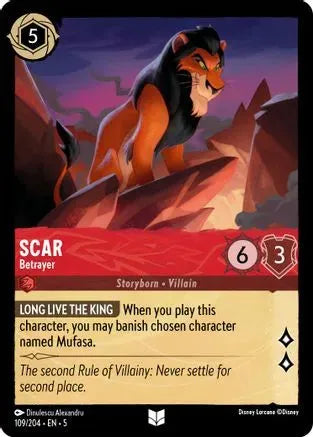 Scar - Betrayer (109/204) Cold Foil - Shimmering Skies - Emmett's ToyStop