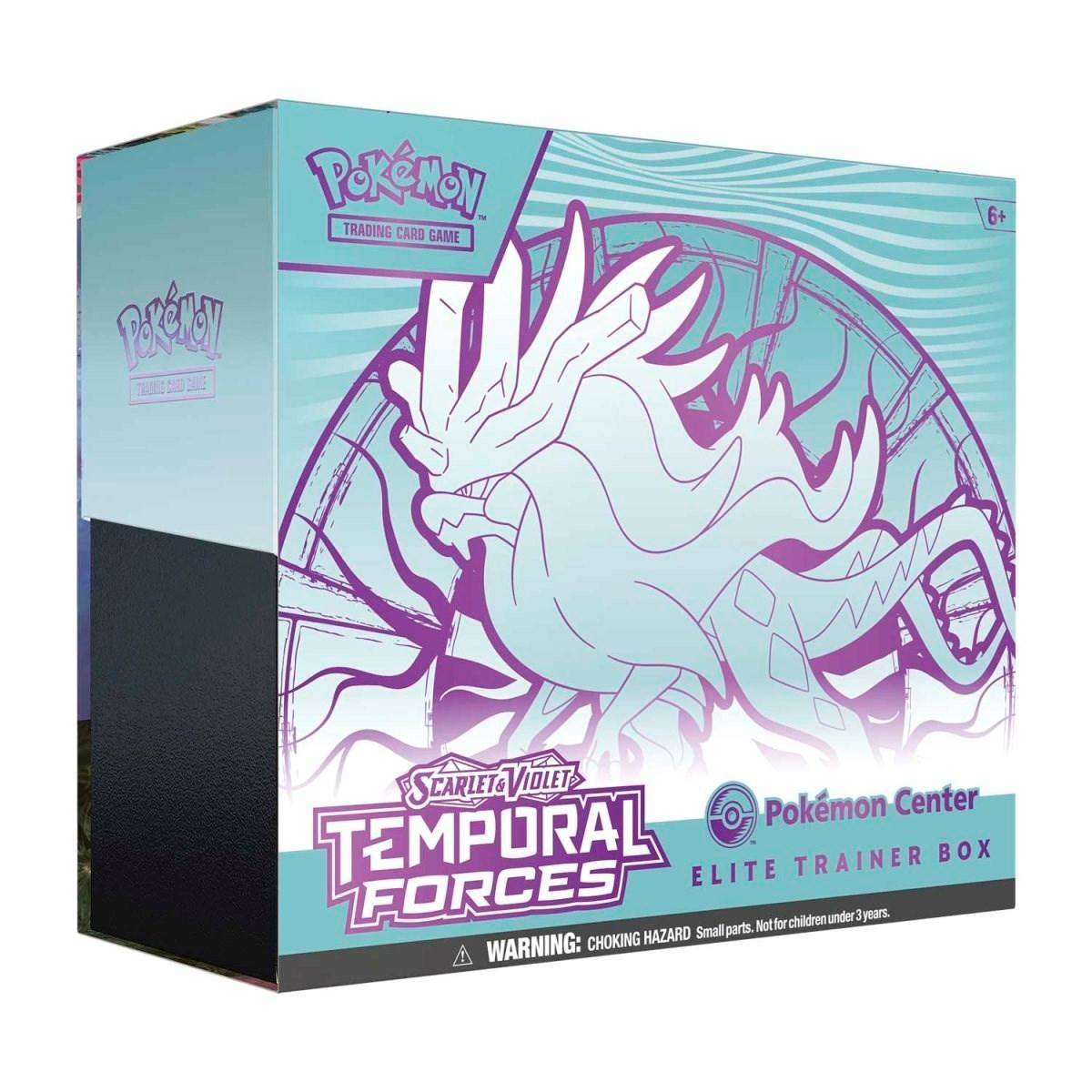 Scarlet & Violet: Temporal Forces - Elite Trainer Box (Walking Wake) (Pokemon Center Exclusive) - Emmett's ToyStop