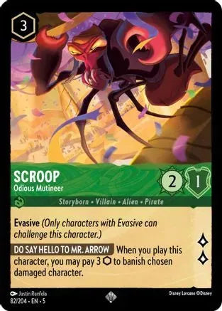 Scroop - Odious Mutineer (82/204) Cold Foil - Shimmering Skies - Emmett's ToyStop