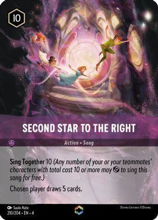 Second Star to the Right (Enchanted) (210/204) Holofoil - Ursulas Return - Emmett's ToyStop