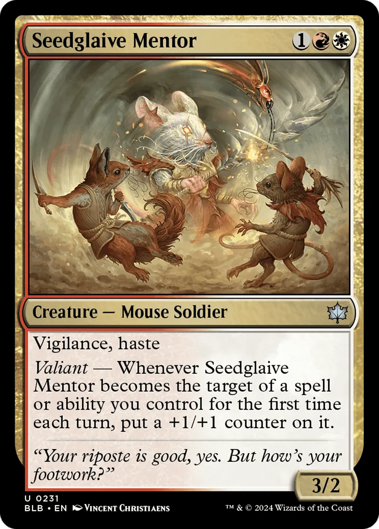 Seedglaive Mentor (BLB-231) - [Bloomburrow] Foil - Emmett's ToyStop