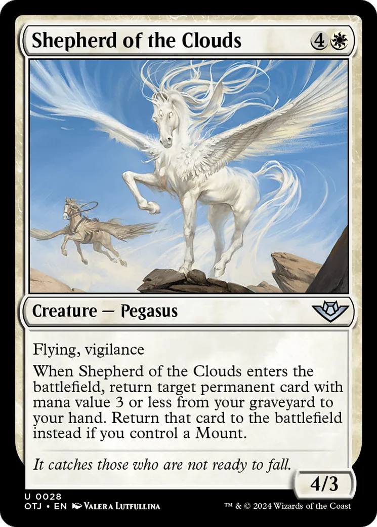 Shepherd of the Clouds (OTJ-028) - [Outlaws of Thunder Junction] Foil - Emmett's ToyStop