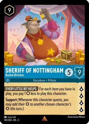 Sheriff of Nottingham - Bushel Britches (145/204) Cold Foil - Shimmering Skies - Emmett's ToyStop