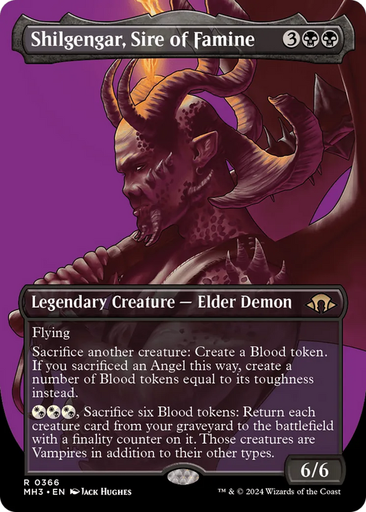 Shilgengar, Sire of Famine (MH3-366) - [Modern Horizons 3] (Borderless) - Emmett's ToyStop