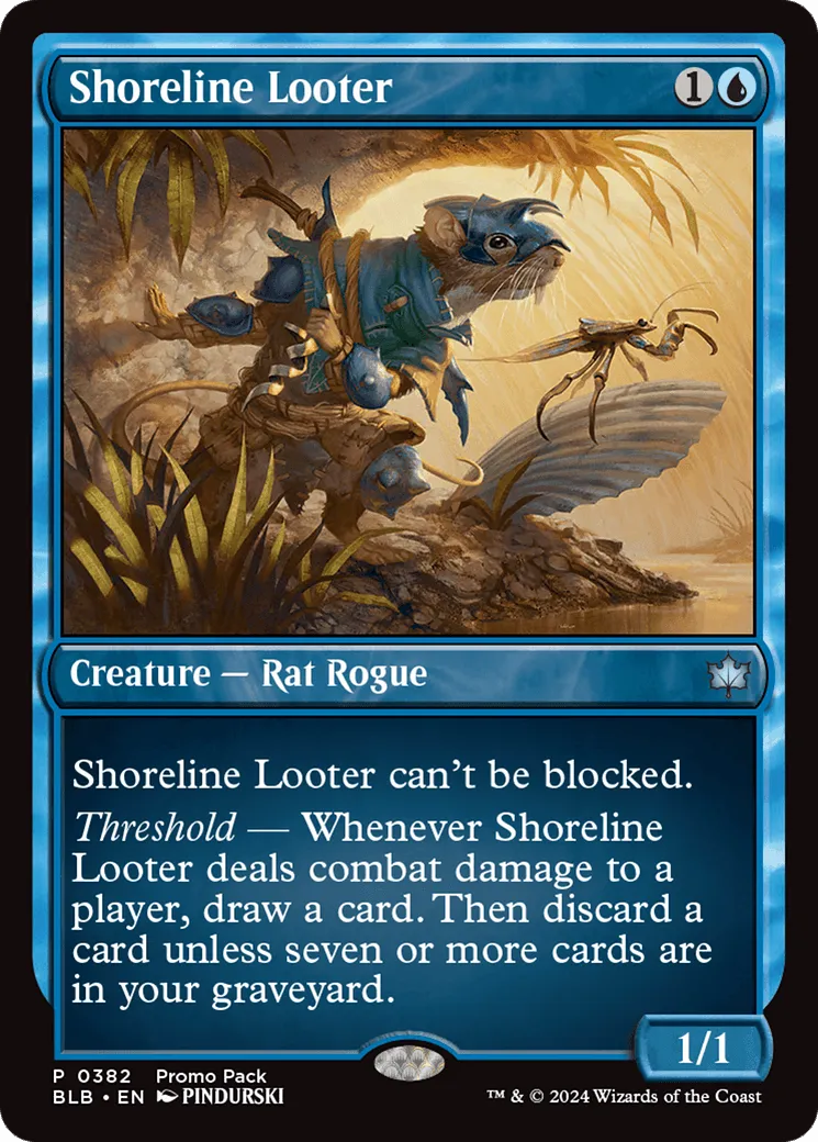 Shoreline Looter (BLB-382) - [Bloomburrow] Foil - Emmett's ToyStop