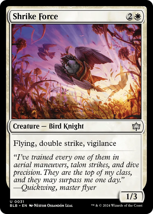 Shrike Force (BLB-031) - [Bloomburrow] Foil - Emmett's ToyStop