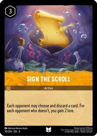 Sign the Scroll (30/204) Cold Foil - Ursulas Return - Emmett's ToyStop