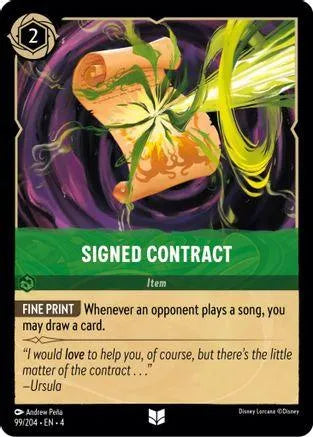 Signed Contract (99/204) Cold Foil - Ursulas Return - Emmett's ToyStop