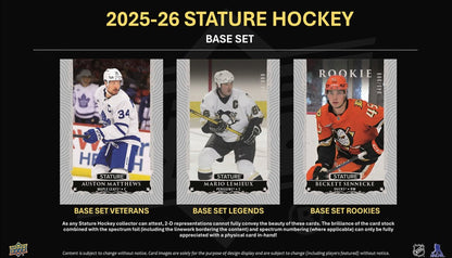2025-26 Upper Deck Stature Hockey Hobby Box