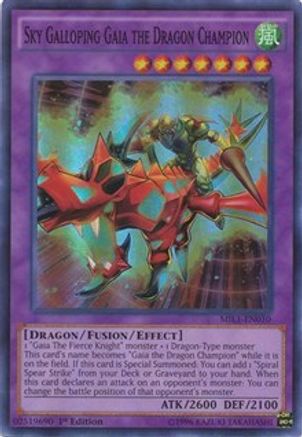 Sky Galloping Gaia the Dragon Champion [MIL1-EN010] Super Rare - Emmett's ToyStop