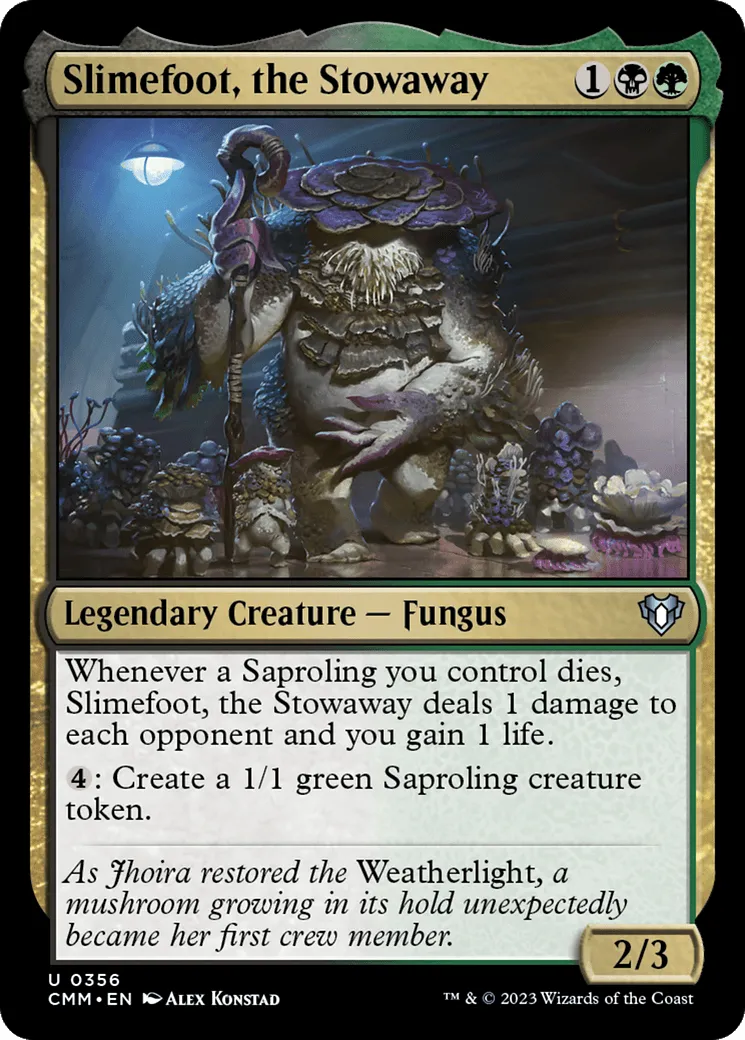 Slimefoot, the Stowaway [Commander Masters] - Emmett's ToyStop