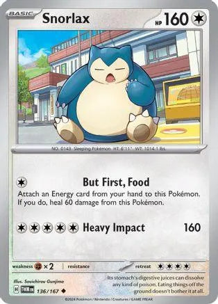 Snorlax 136/167 - SV06 Twilight Masquerade - Emmett's ToyStop