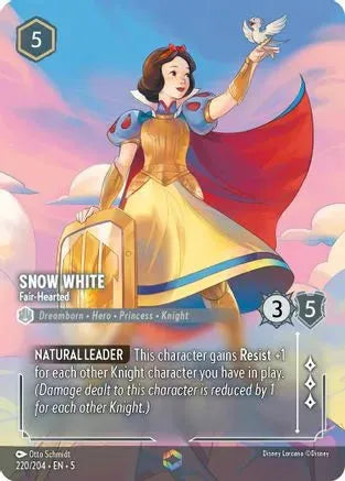 Snow White - Fair-Hearted (Enchanted) (220/204) Holofoil - Shimmering Skies - Emmett's ToyStop