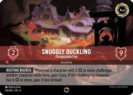 Snuggly Duckling - Disreputable Pub (Enchanted) (216/204) Holofoil - Ursulas Return - Emmett's ToyStop