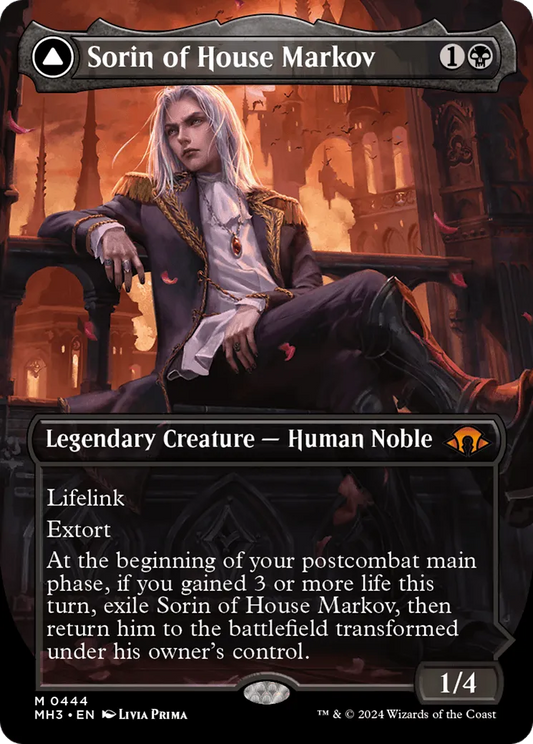 Sorin of House Markov // Sorin, Ravenous Neonate (MH3-444) - [Modern Horizons 3] (Borderless) Foil - Emmett's ToyStop