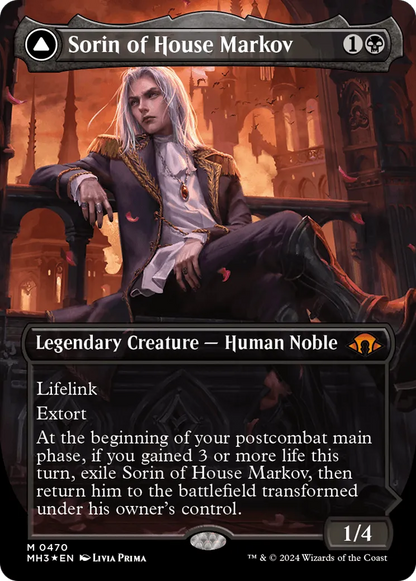 Sorin of House Markov // Sorin, Ravenous Neonate (MH3-470) - [Modern Horizons 3] (Borderless) Foil - Emmett's ToyStop