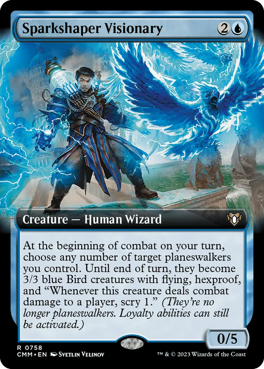 Sparkshaper Visionary (Extended Art) [Commander Masters] - Emmett's ToyStop