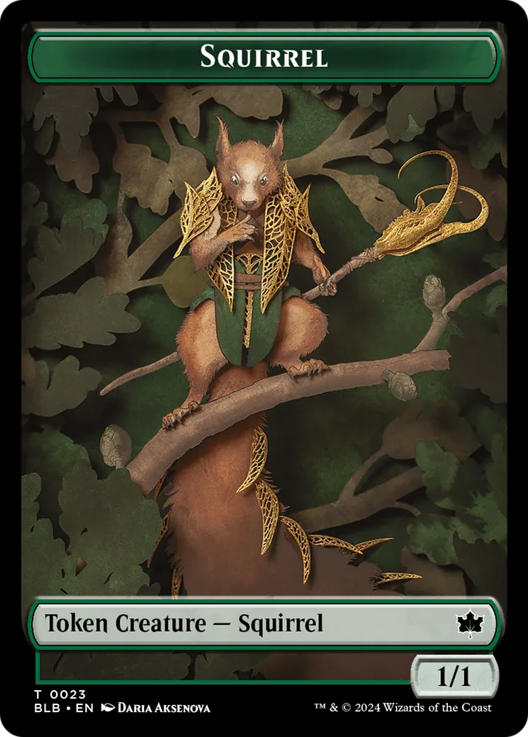 Squirrel (TBLB-023) - [Bloomburrow Tokens] - Emmett's ToyStop