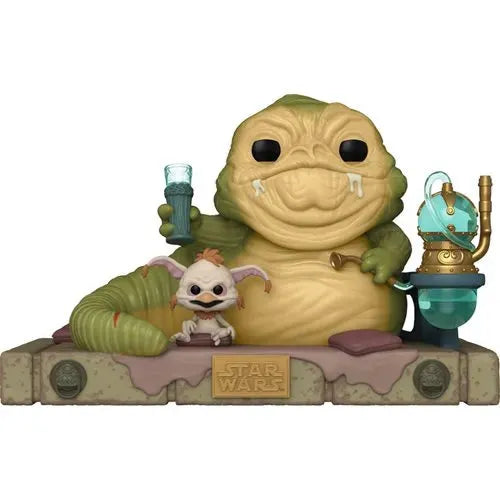 Star Wars: Return of the Jedi 40th Anniversary Jabba and Salacious Crumb Deluxe Funko Pop! Vinyl Figure - Emmett's ToyStop