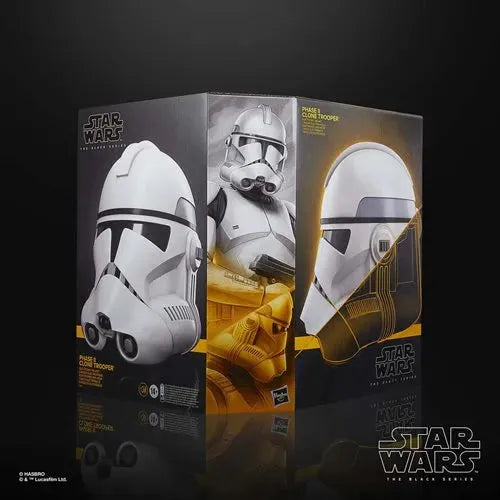 Star Wars The Black Series Phase II Clone Trooper Premium Electronic Helmet Prop Replica - Emmett's ToyStop