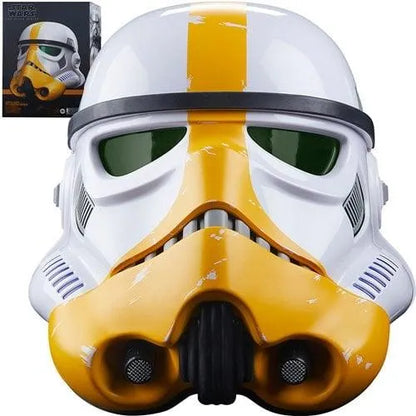 Star Wars: The Black Series - The Mandalorian Artillery Stormtrooper Premium Electronic Helmet - Emmett's ToyStop