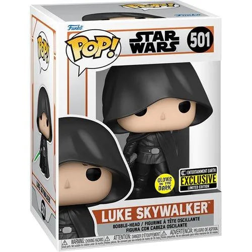 Star Wars: The Mandalorian Luke Glow-in-the-Dark Funko Pop! Vinyl Figure - Entertainment Earth Exclusive - Emmett's ToyStop