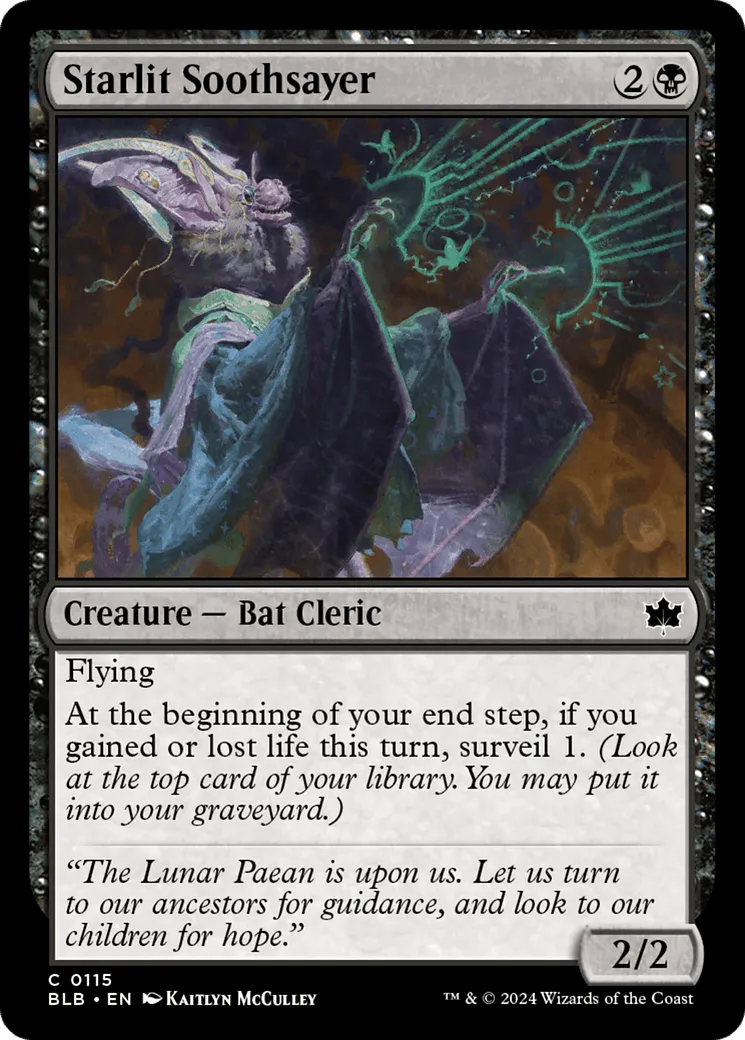 Starlit Soothsayer (BLB-115) - [Bloomburrow] Foil - Emmett's ToyStop