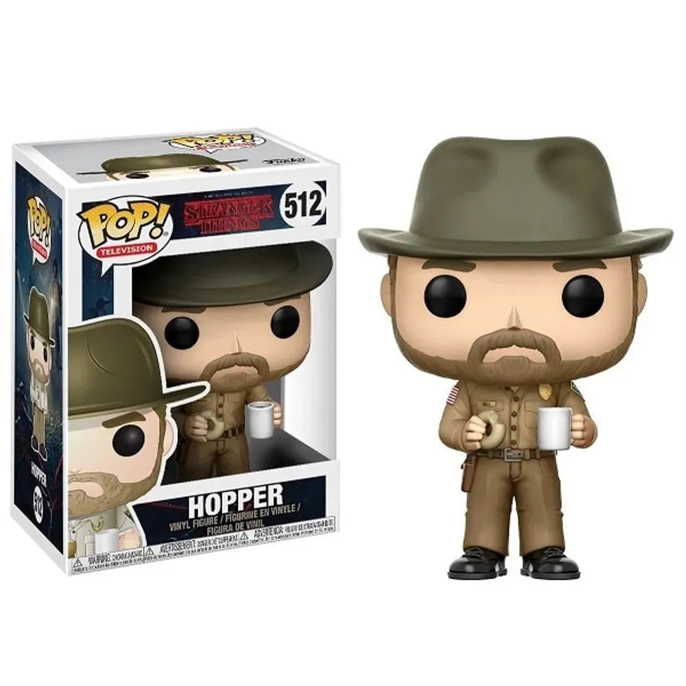 Stranger Things Hopper with Donut Pop! Vinyl Figure - Emmett's ToyStop