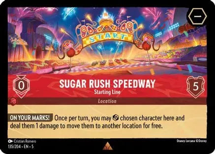 Sugar Rush Speedway - Starting Line (135/204) Cold Foil - Shimmering Skies - Emmett's ToyStop