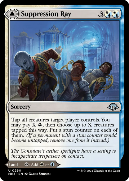 Suppression Ray // Orderly Plaza (MH3-260) - [Modern Horizons 3] Foil - Emmett's ToyStop