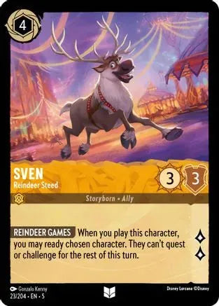 Sven - Reindeer Steed (23/204) Cold Foil - Shimmering Skies - Emmett's ToyStop