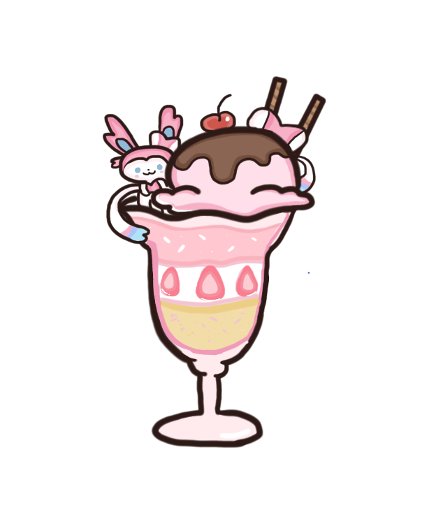 Pokémon Sundae Keychain