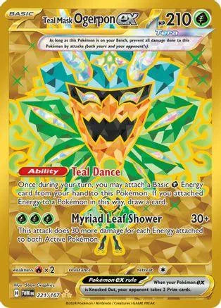 Teal Mask Ogerpon ex 221/167 - SV06 Twilight Masquerade Holofoil - Emmett's ToyStop