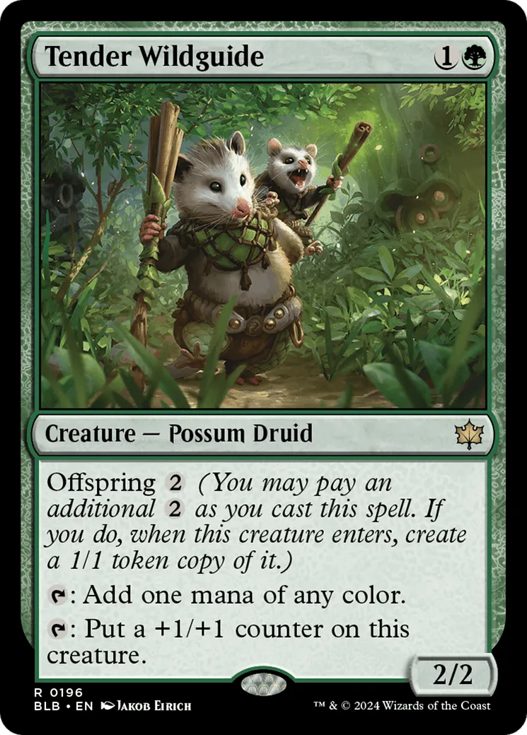 Tender Wildguide (BLB-196) - [Bloomburrow] Foil - Emmett's ToyStop