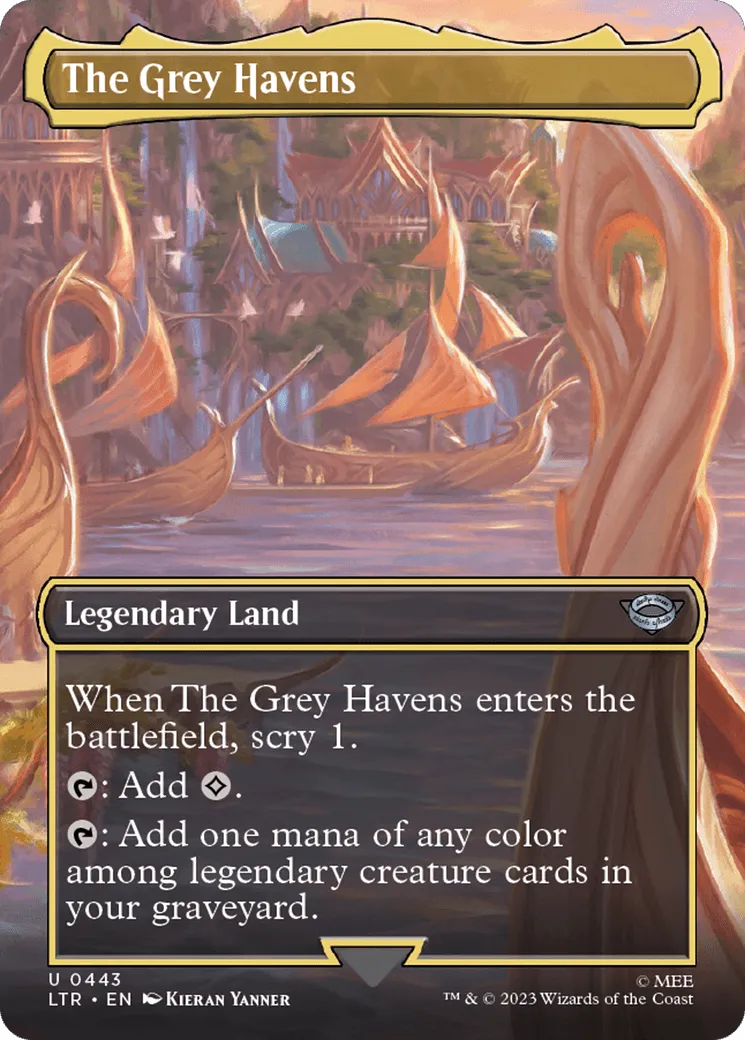 The Grey Havens (Borderless Alternate Art) [The Lord of the Rings: Tales of Middle-Earth] - Emmett's ToyStop