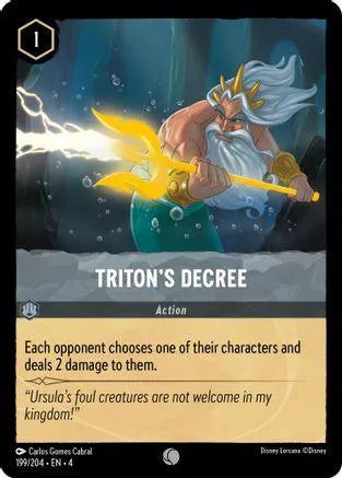 Triton's Decree (199/204) Cold Foil - Ursulas Return - Emmett's ToyStop