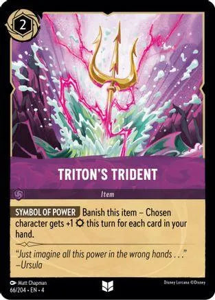 Triton's Trident (66/204) Cold Foil - Ursulas Return - Emmett's ToyStop