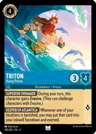 Triton - Young Prince (160/204) Cold Foil - Ursulas Return - Emmett's ToyStop