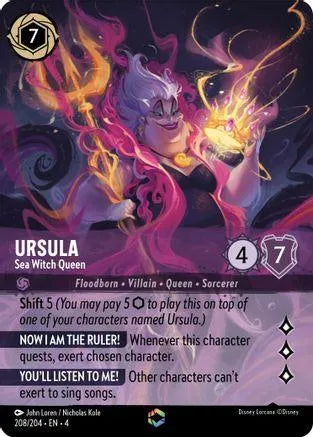 Ursula - Sea Witch Queen (Enchanted) (208/204) - Ursulas Return - Emmett's ToyStop