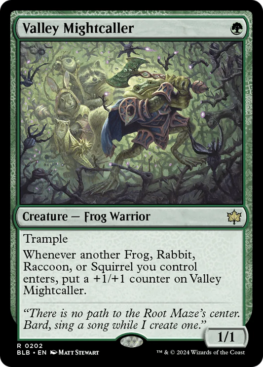 Valley Mightcaller (BLB-202) - [Bloomburrow] Foil - Emmett's ToyStop