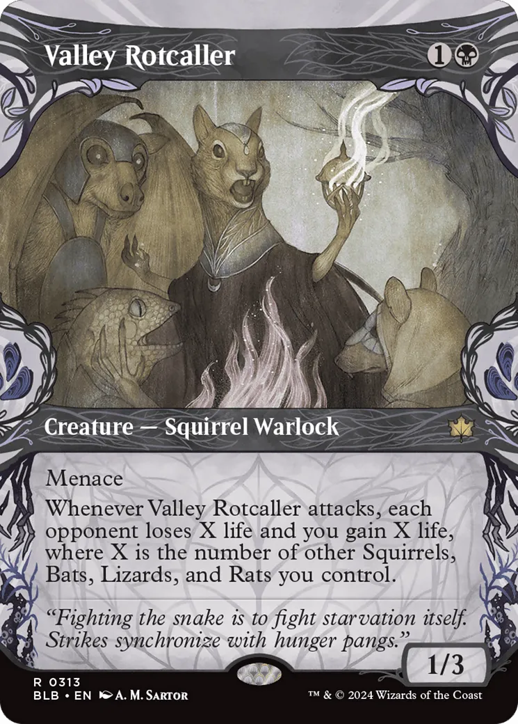 Valley Rotcaller (BLB-313) - [Bloomburrow]: (Showcase) Foil - Emmett's ToyStop