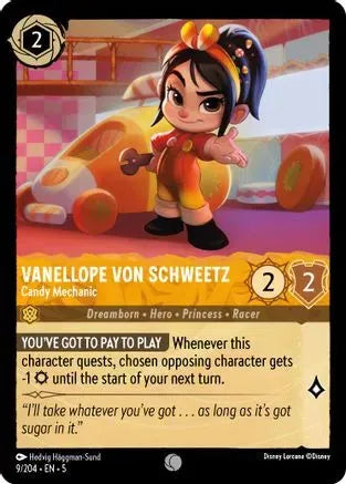 Vanellope von Schweetz - Candy Mechanic (9/204) Cold Foil - Shimmering Skies - Emmett's ToyStop